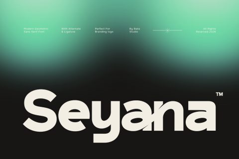 Seyana | Modern Geometric Sans Serif