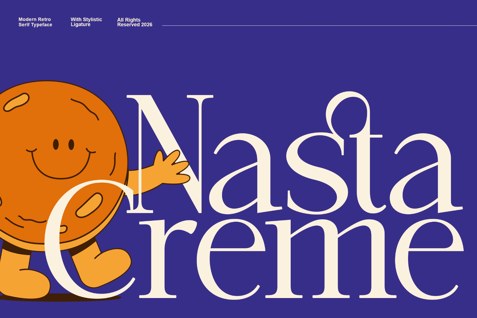 Nasta Creme | Modern Retro Serif Typeface
