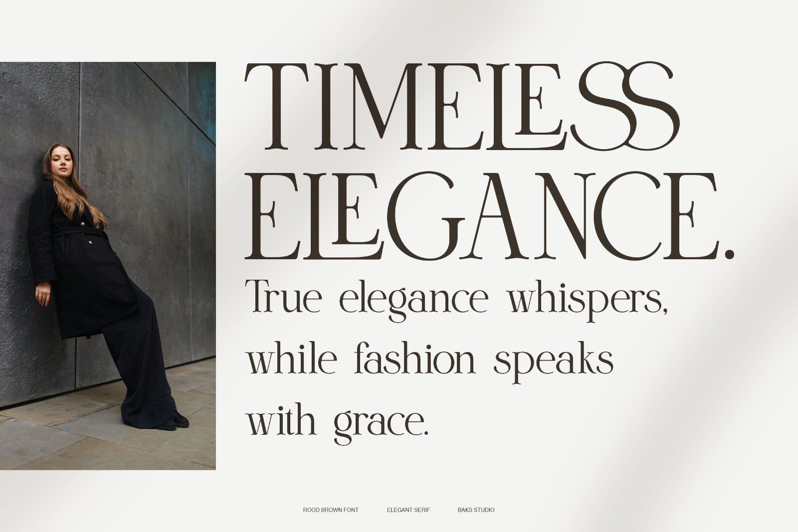 Rood Brown | Modern and Elegant Serif