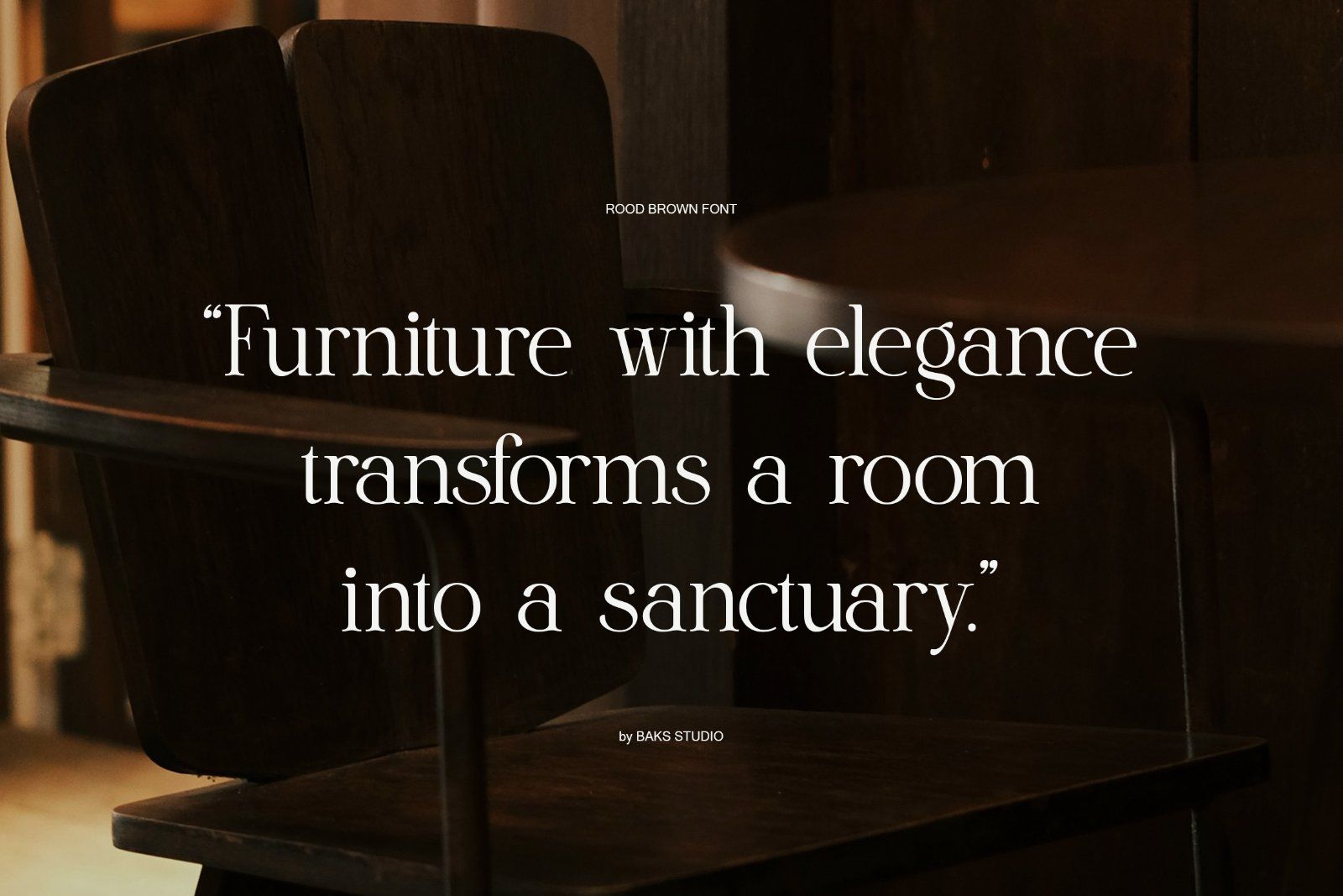 Rood Brown | Modern and Elegant Serif