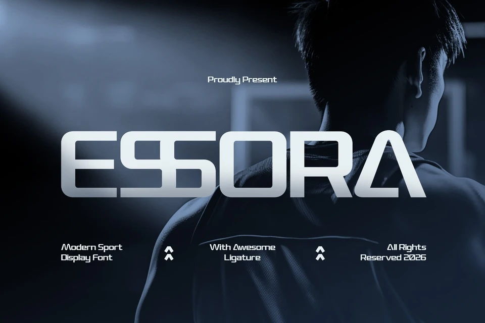 Essora - Modern Sport Display Font
