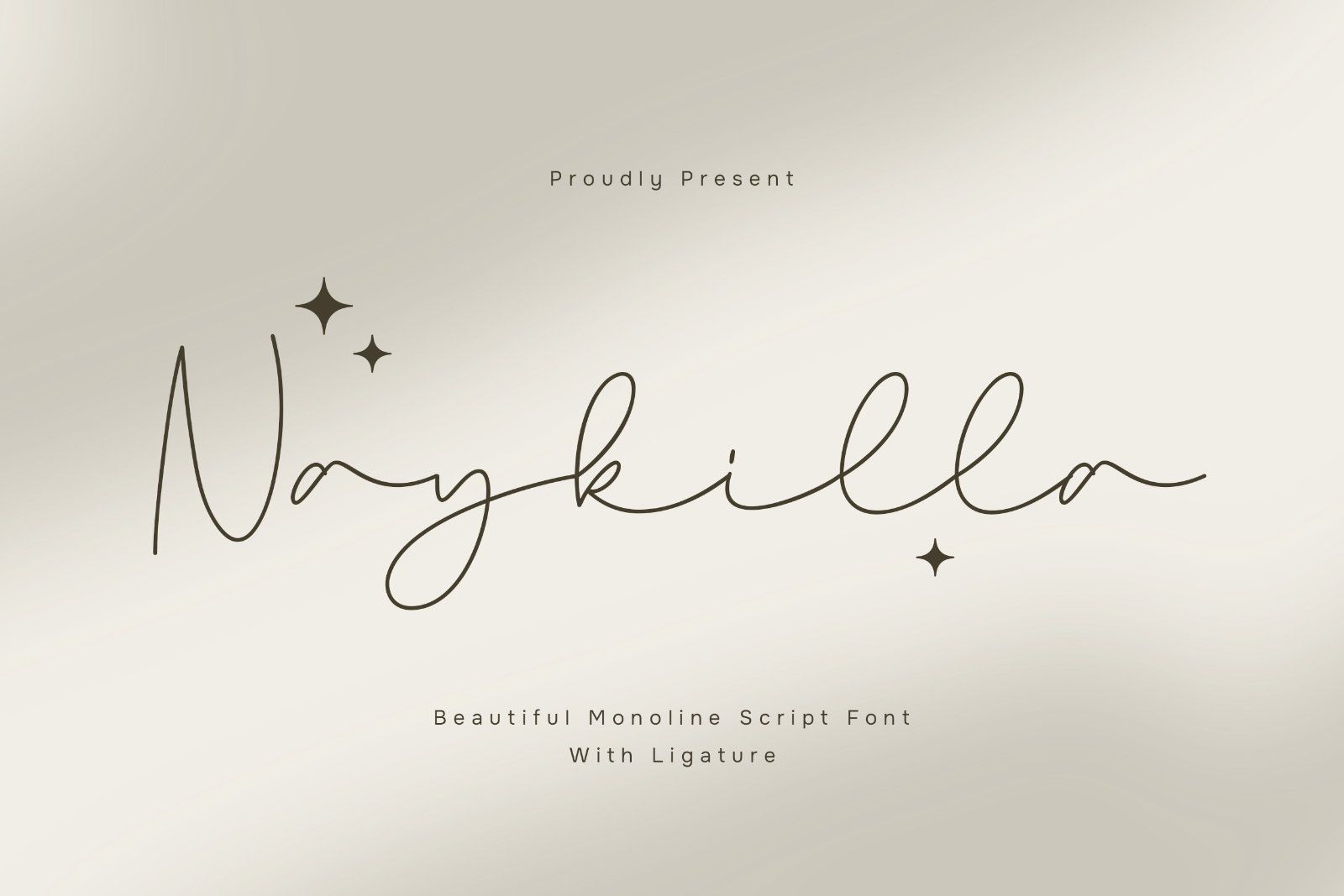 Naykilla - Monoline Script Font — image 1