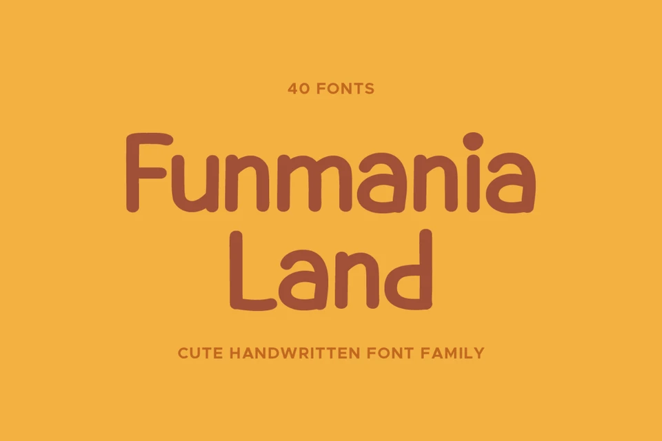 Funmania Land - Handwritten Font Family