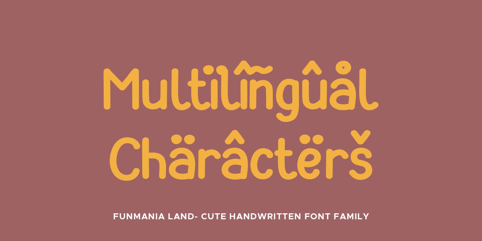 Funmania Land - Handwritten Font Family