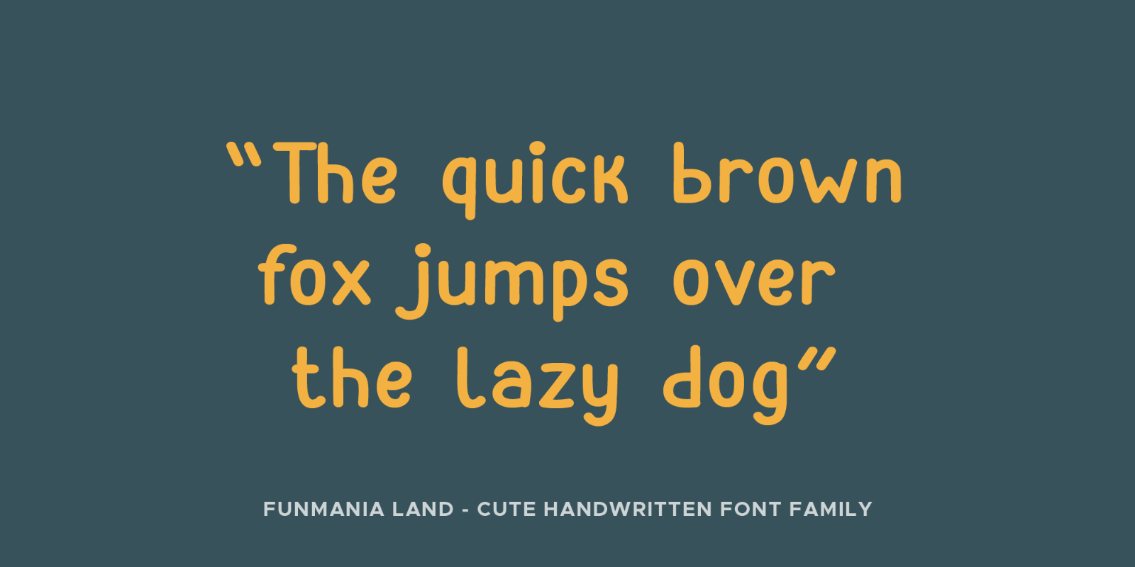 Funmania Land - Handwritten Font Family