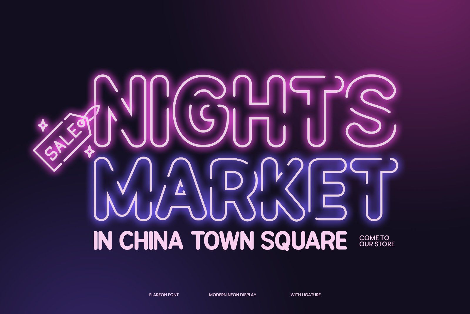 Flareon - Neon Display Font — image 3