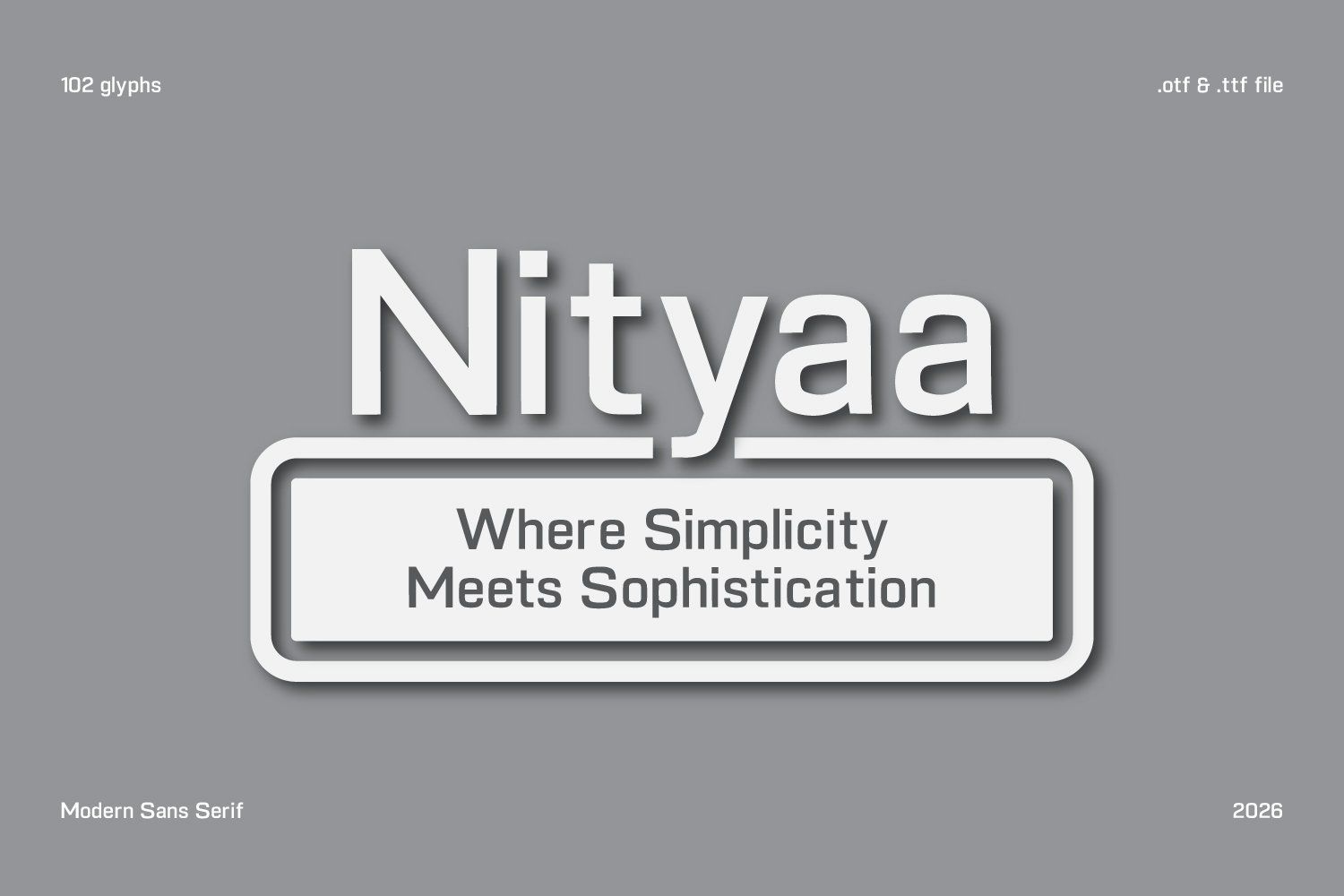Nityaa modern sans serif