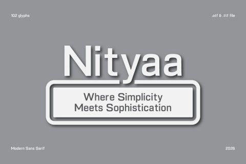 Nityaa modern sans serif