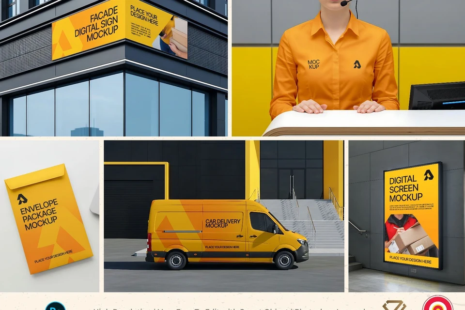 Premium Office Delivery Mockup