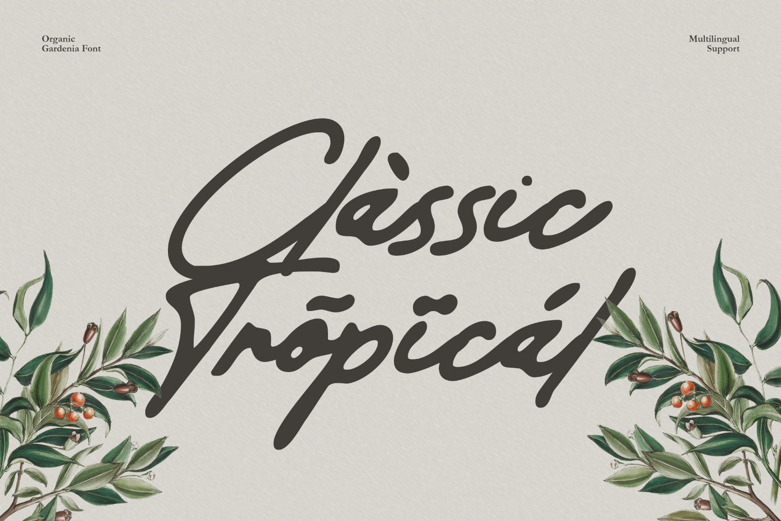 Organic Gardenia - Old Handwritten Script Font