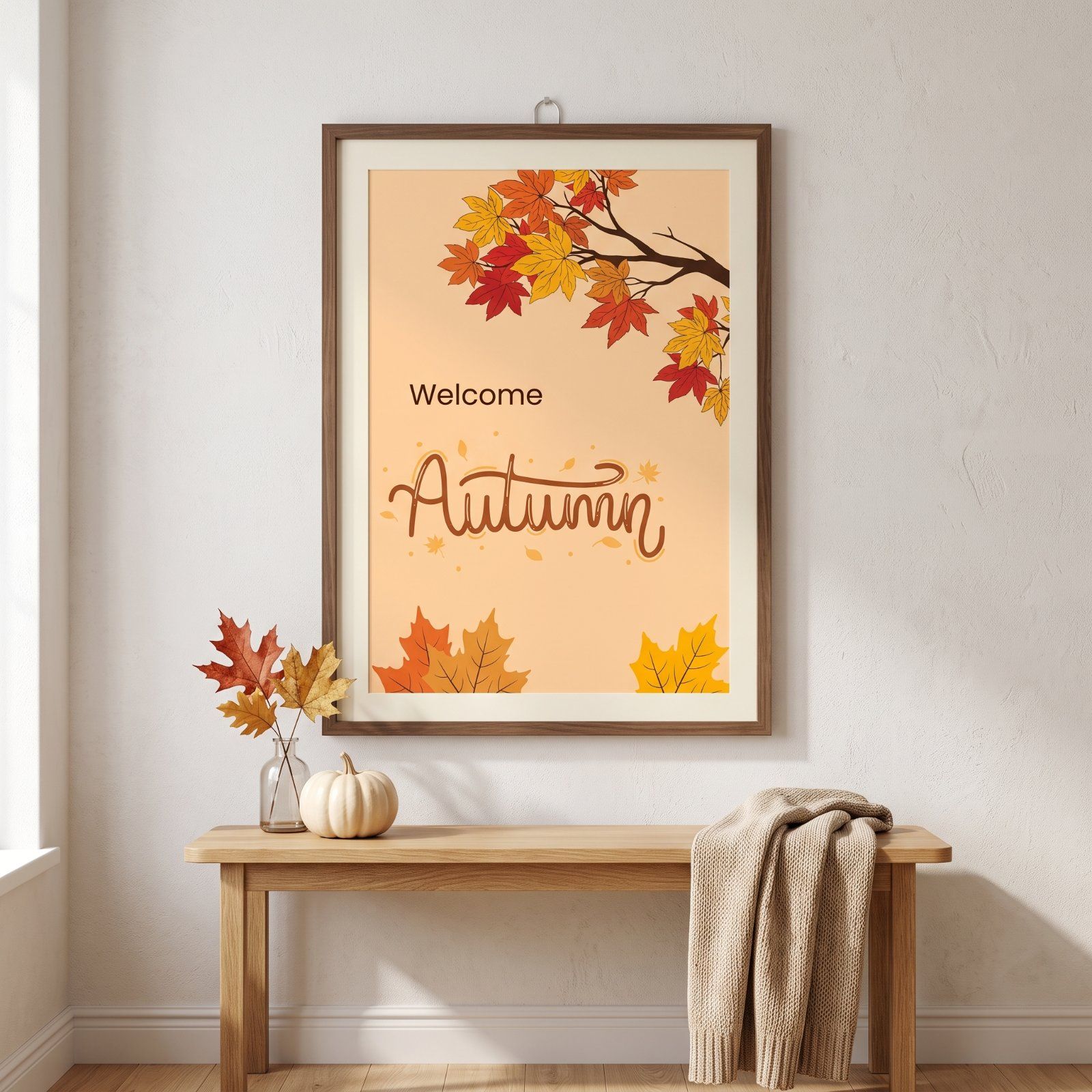 Autumn Wall Art – Falling Leaves & Cozy Fall Decor 🍂 — image 1