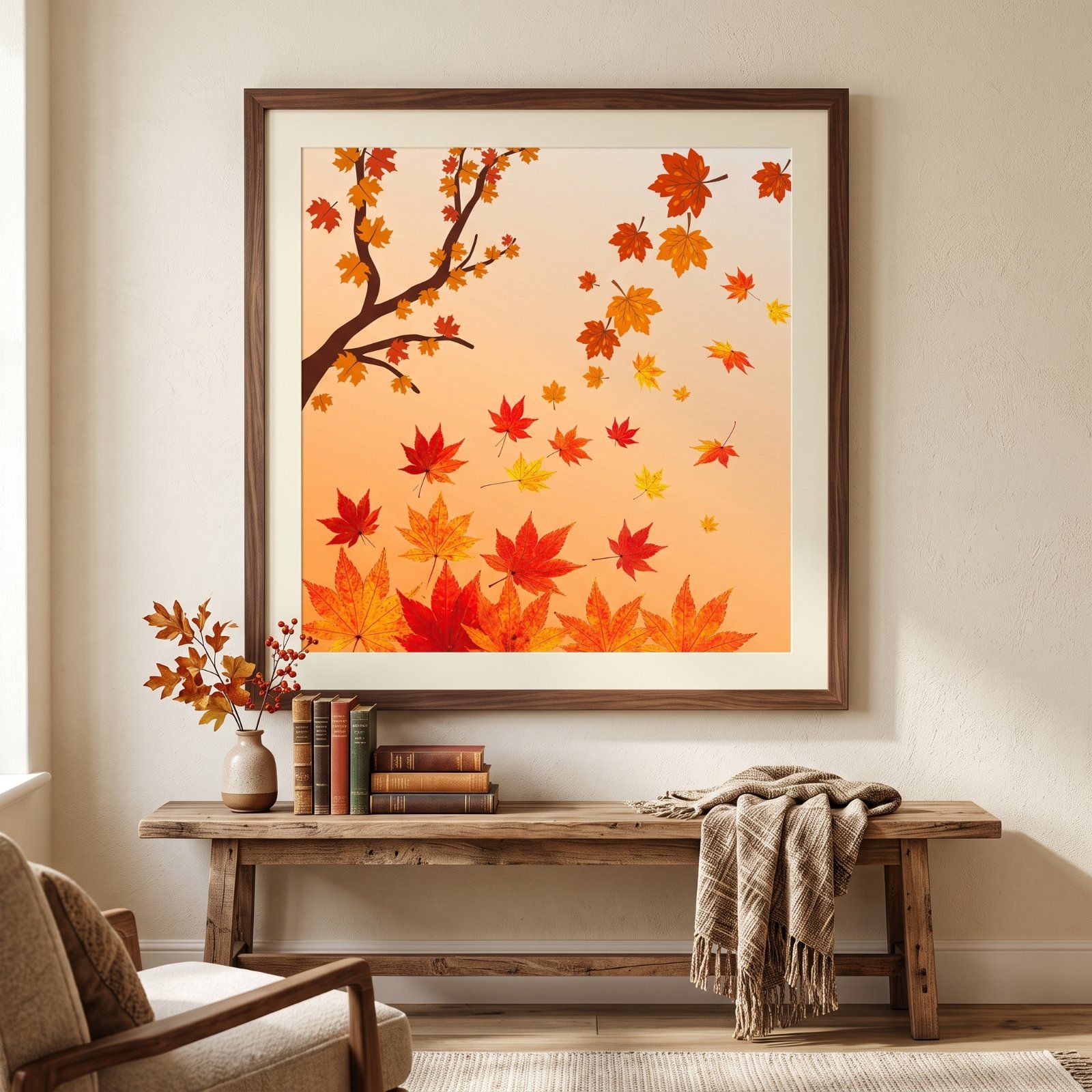 Poster of Autumn Leaves Wall Art – Cozy Fall Botanical Printable 🍂 — image 1
