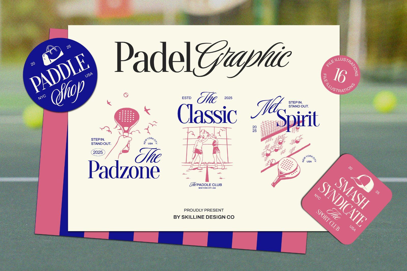 Padel Aesthetic Graphic — image 1