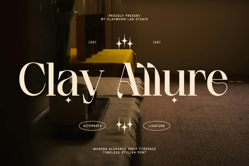 Clay Allure — Modern Elegance Serif Font