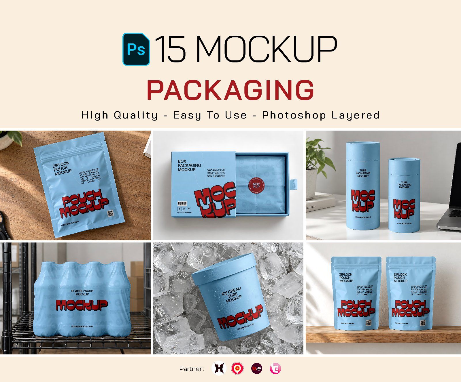 Premium All Packaging Mockup — image 1