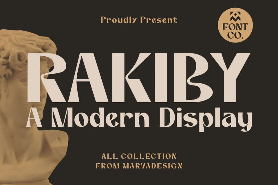 Rakiby - A Display Typeface