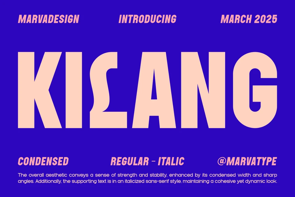 Kilang - Condensed Sans Serif