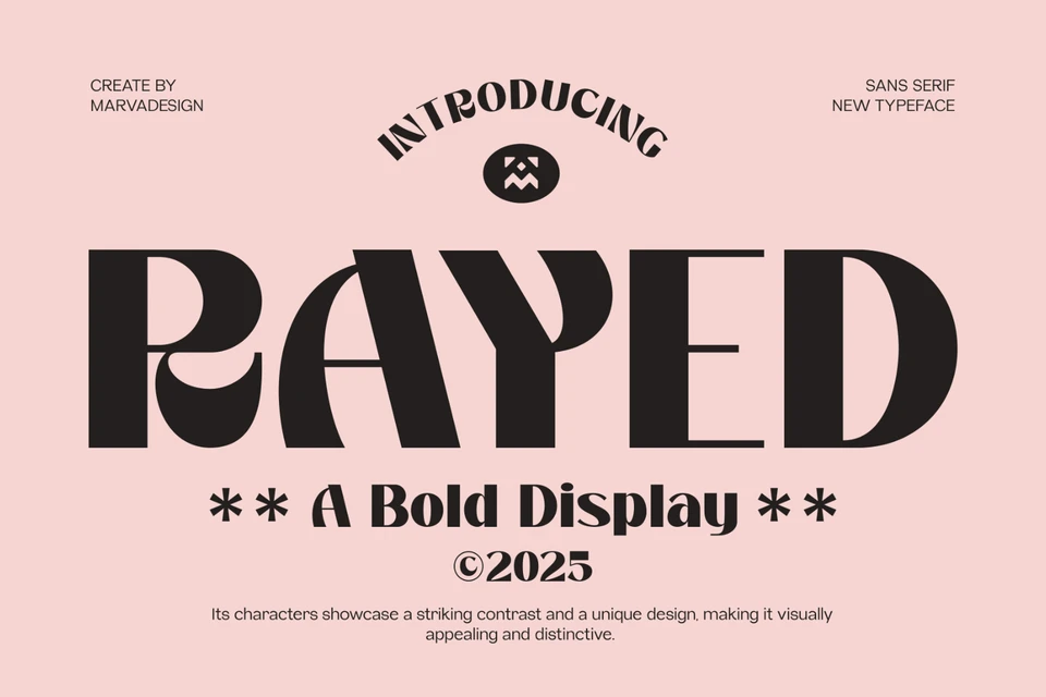 Rayed - Bold Display Font