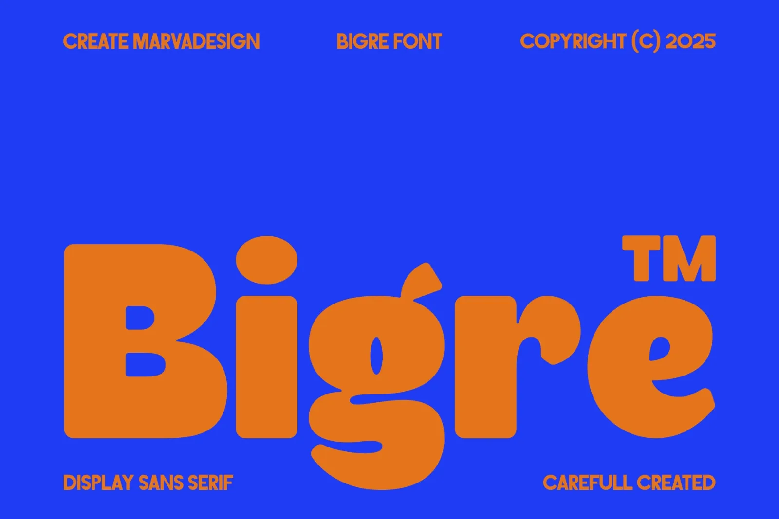 Bigre - Bold Display Sans — image 1