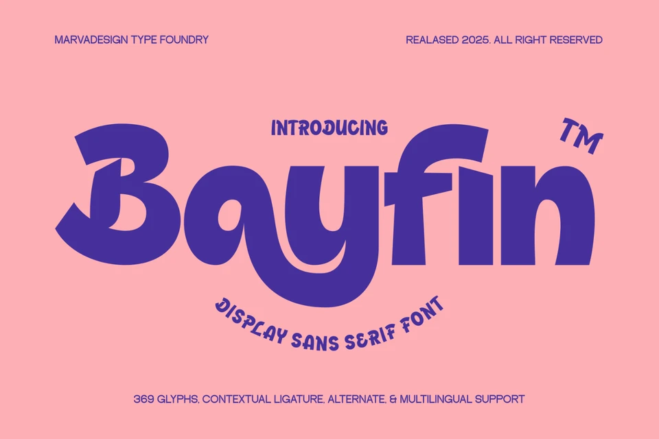 Bayfin - Playful Display Font