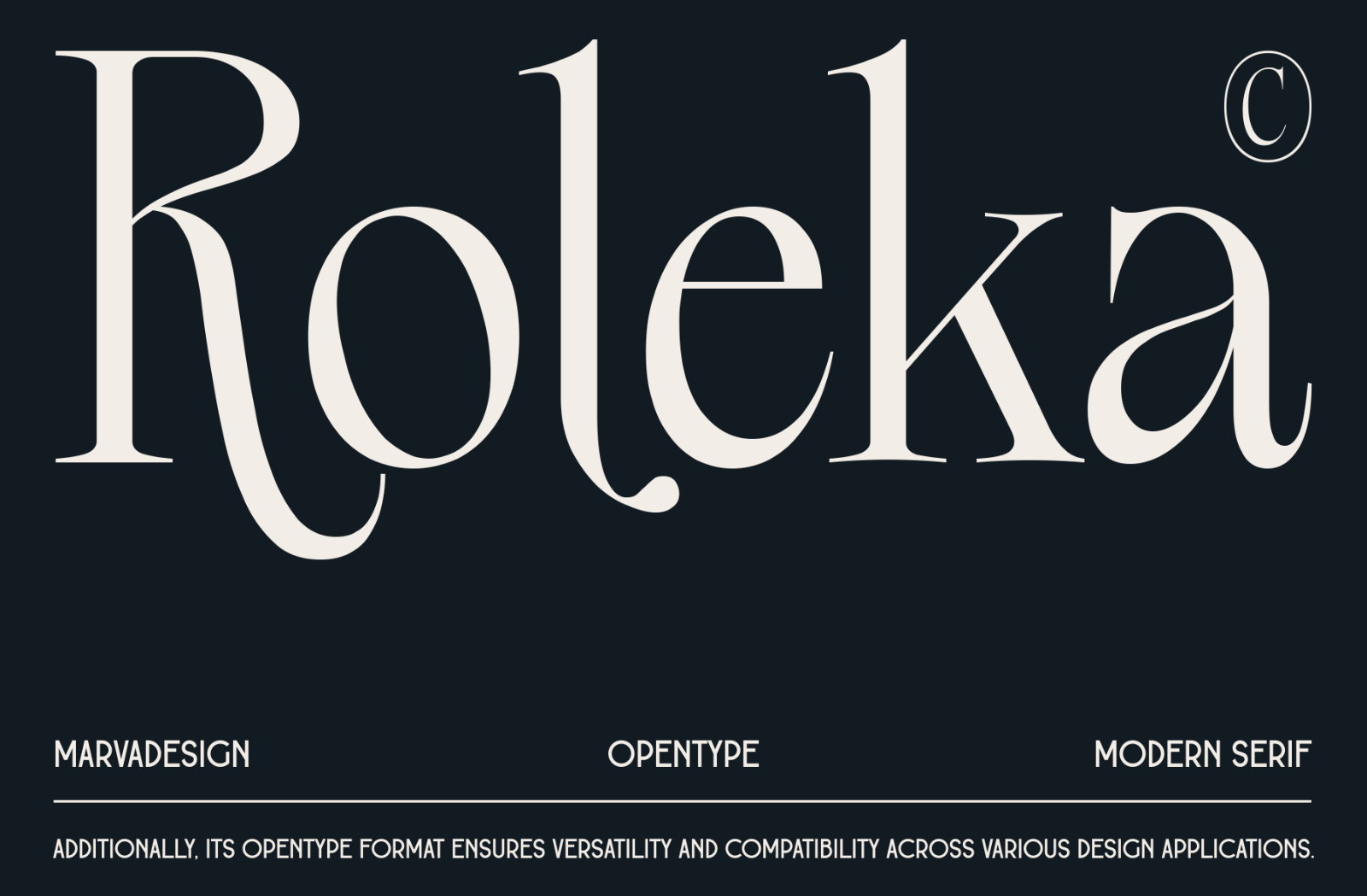 Roleka - Classy Serif Typeface — image 1