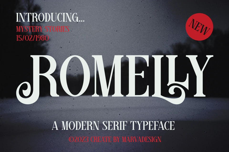 Romelly - A Modern Serif Font