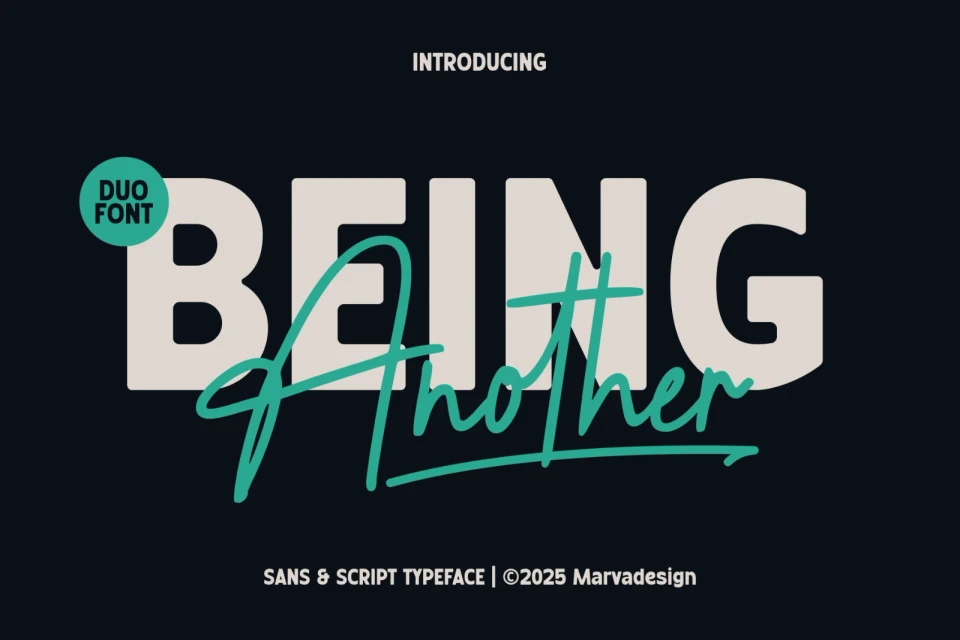 Being Another - Font Duo