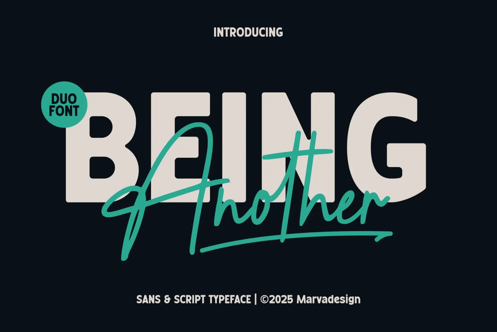 Being Another - Font Duo — image 1