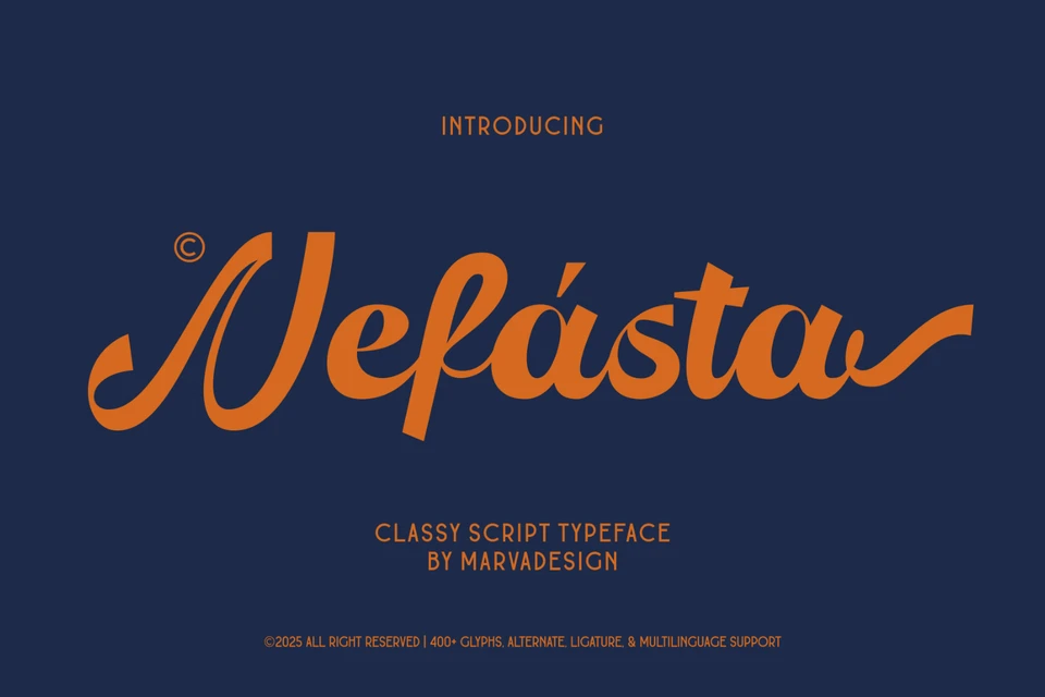 Nefasta - Classy Script Typeface