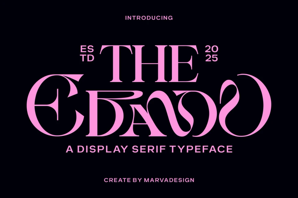 Ebamo - Serif Display Font