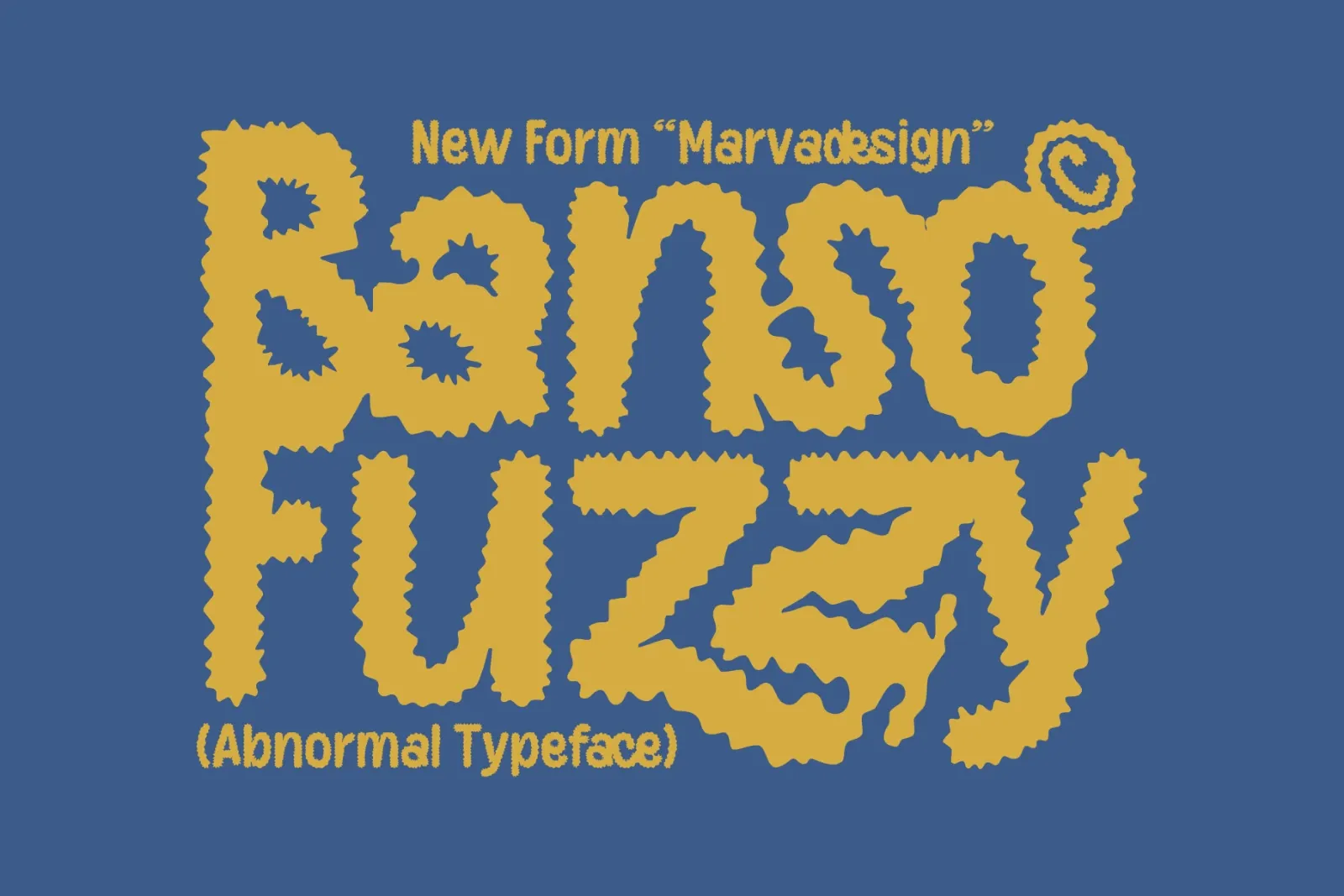 Banso Fuzzy Font — image 1