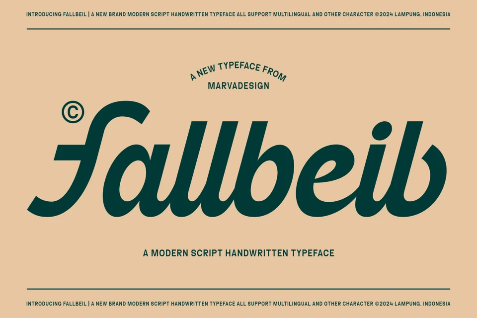 Fallbeil - Modern Script Typeface