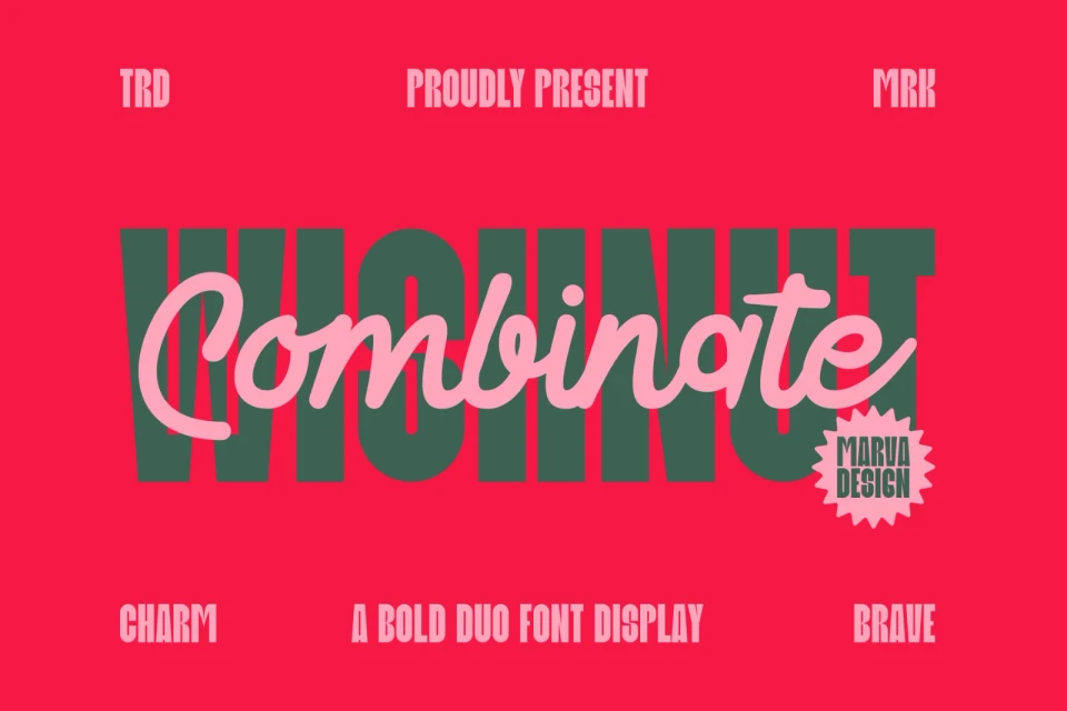 Wishnut - Duo Display Font