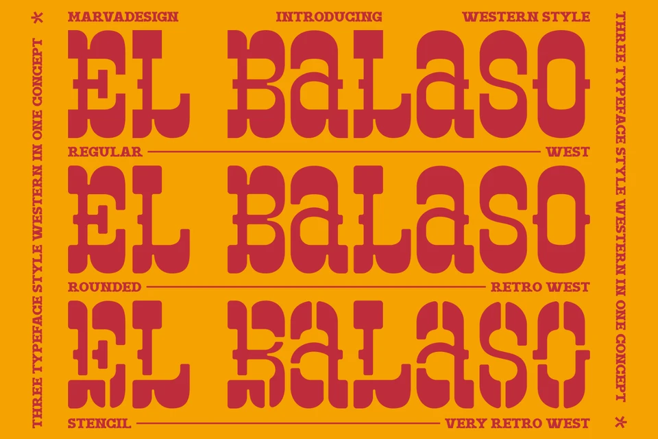 El Balaso - Serif Western Font