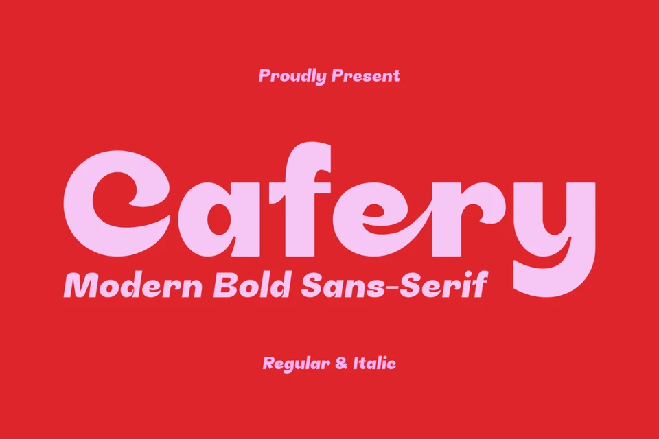 Cafery - A Modern Bold Sans