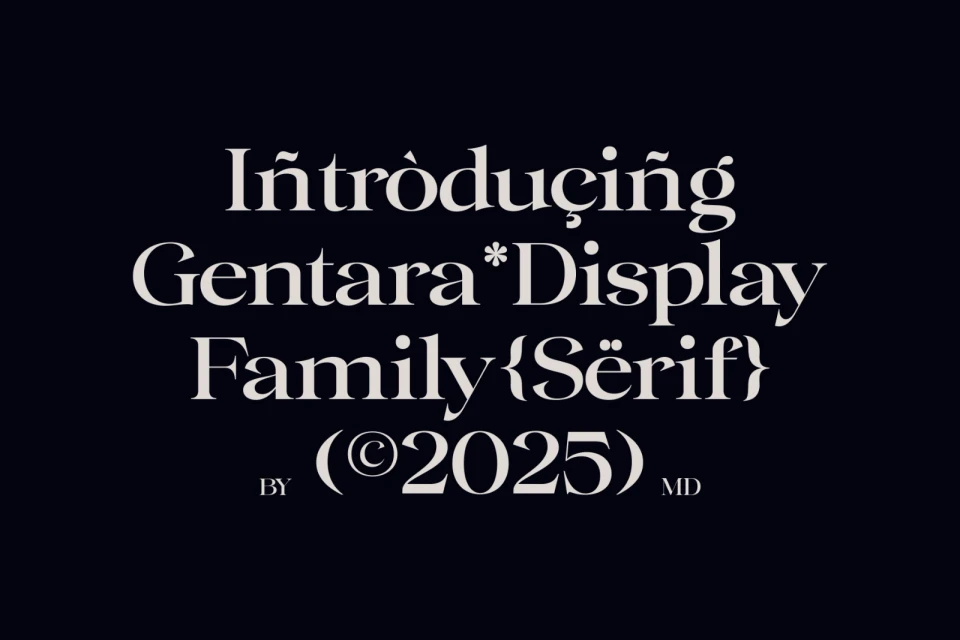 Gentara - Family Serif