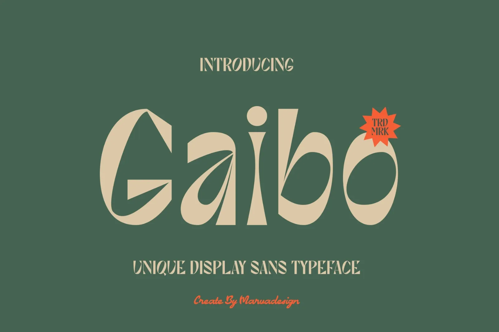 Gaibo - Unique Display Sans — image 1