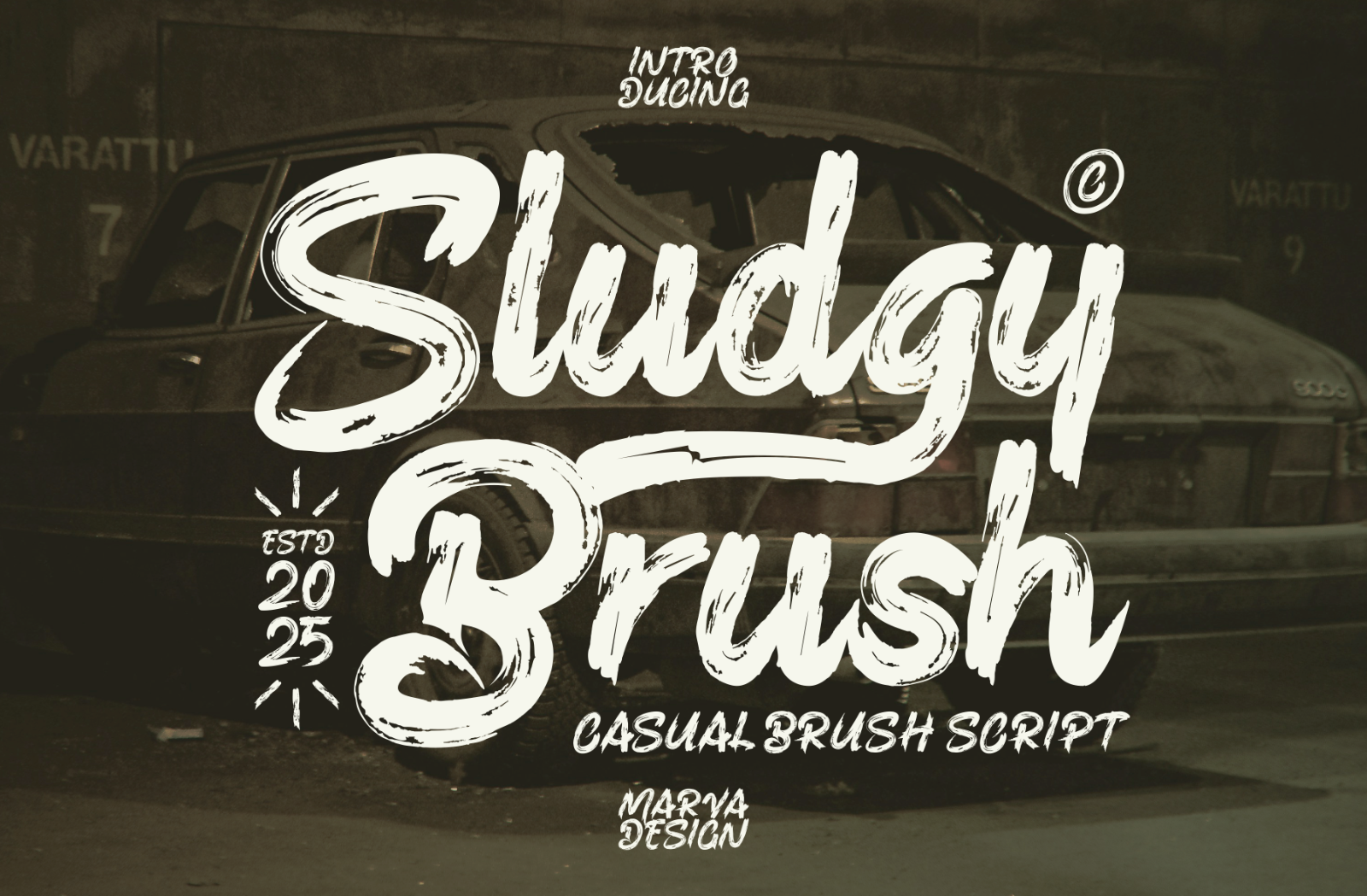 Sludgy Brush - Script Font — image 1