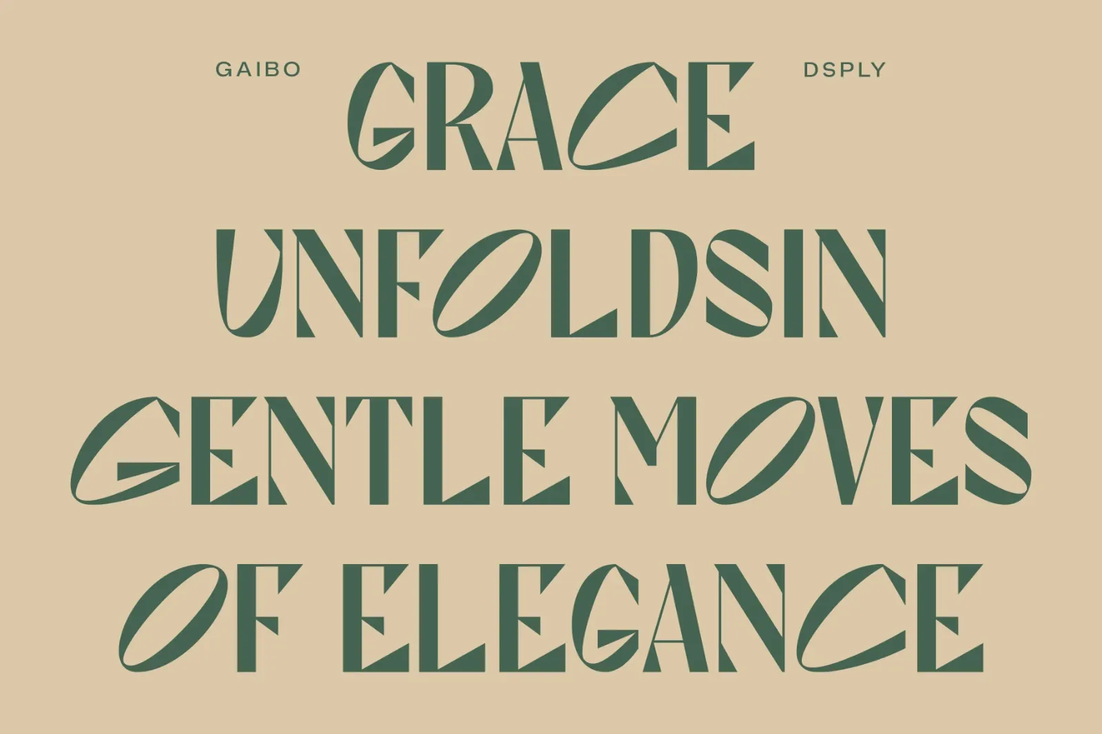 Gaibo - Unique Display Sans — image 2