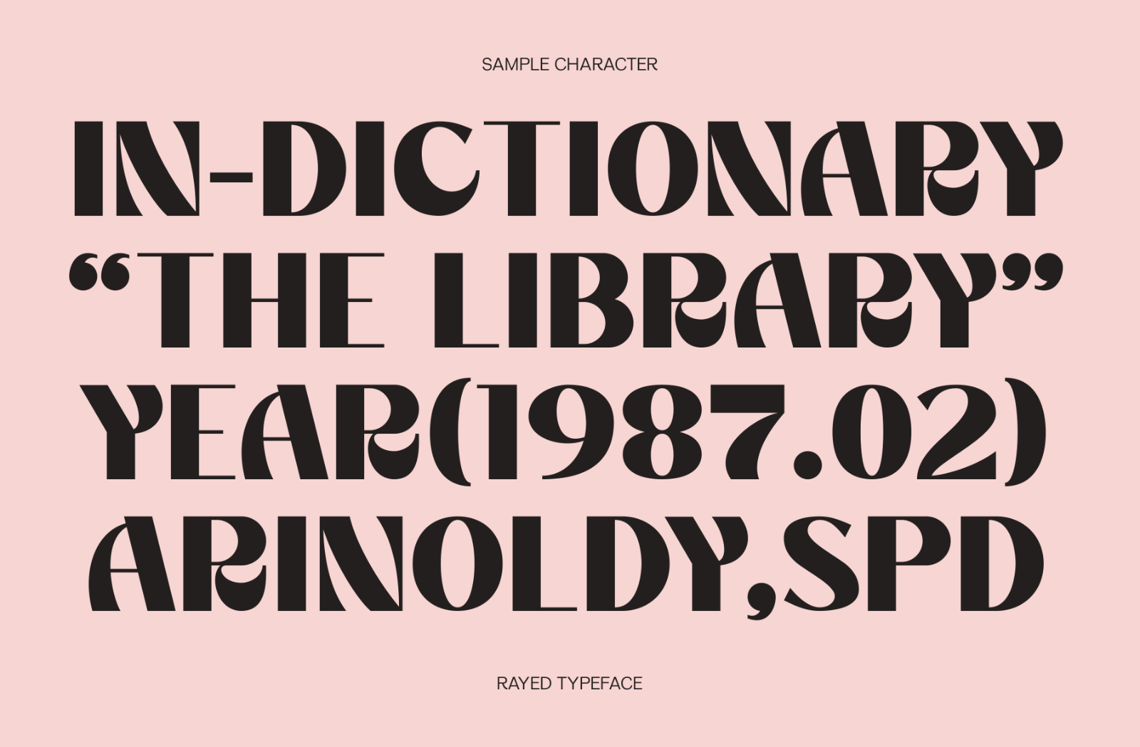 Rayed - Bold Display Font — image 4