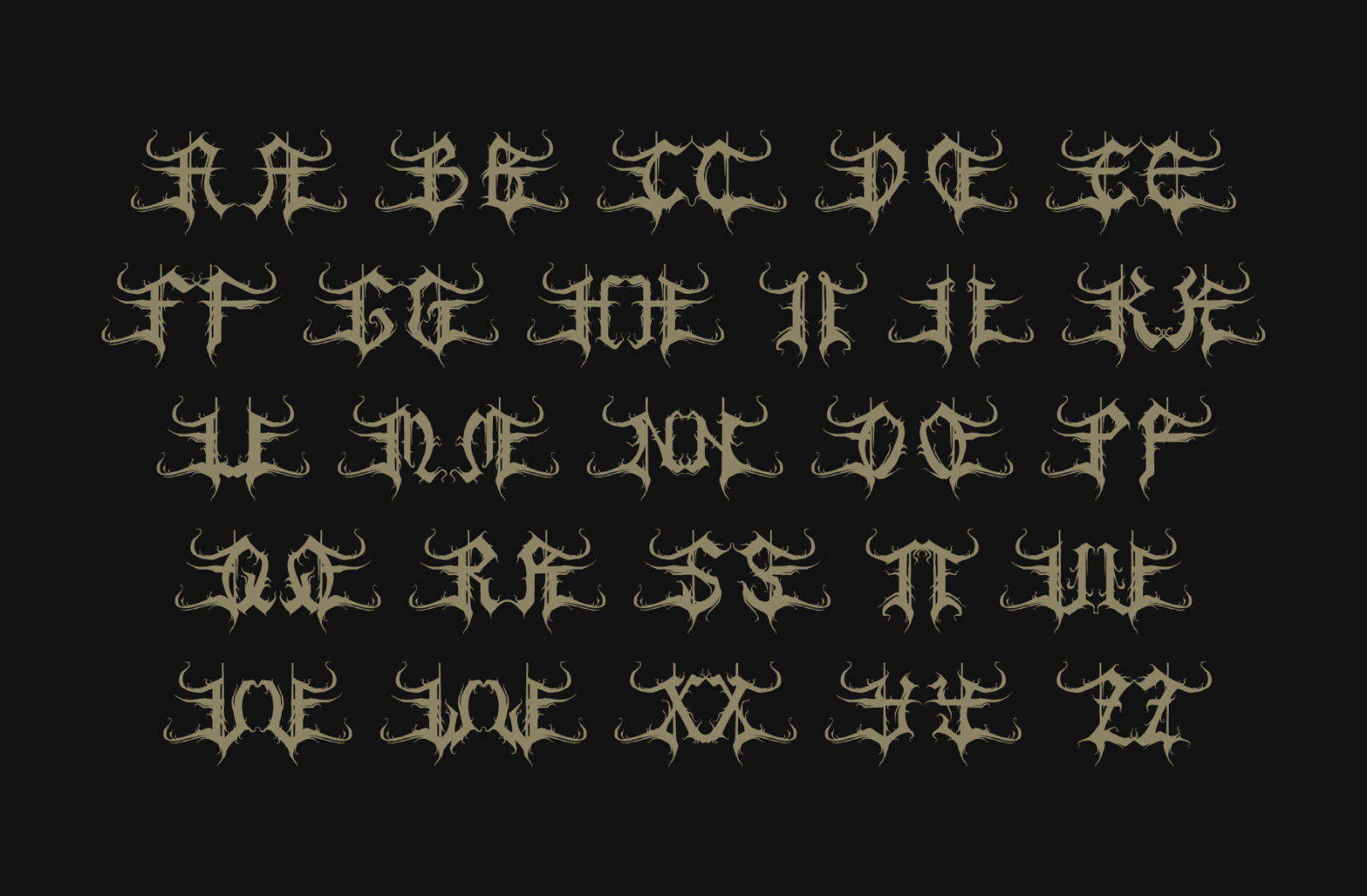 Blome Life - Black Metal Font — image 4