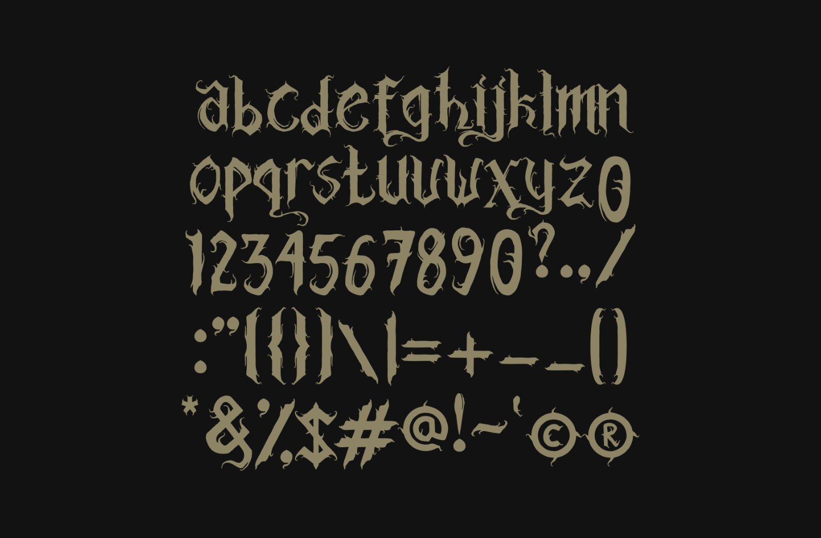 Blome Life - Black Metal Font — image 5