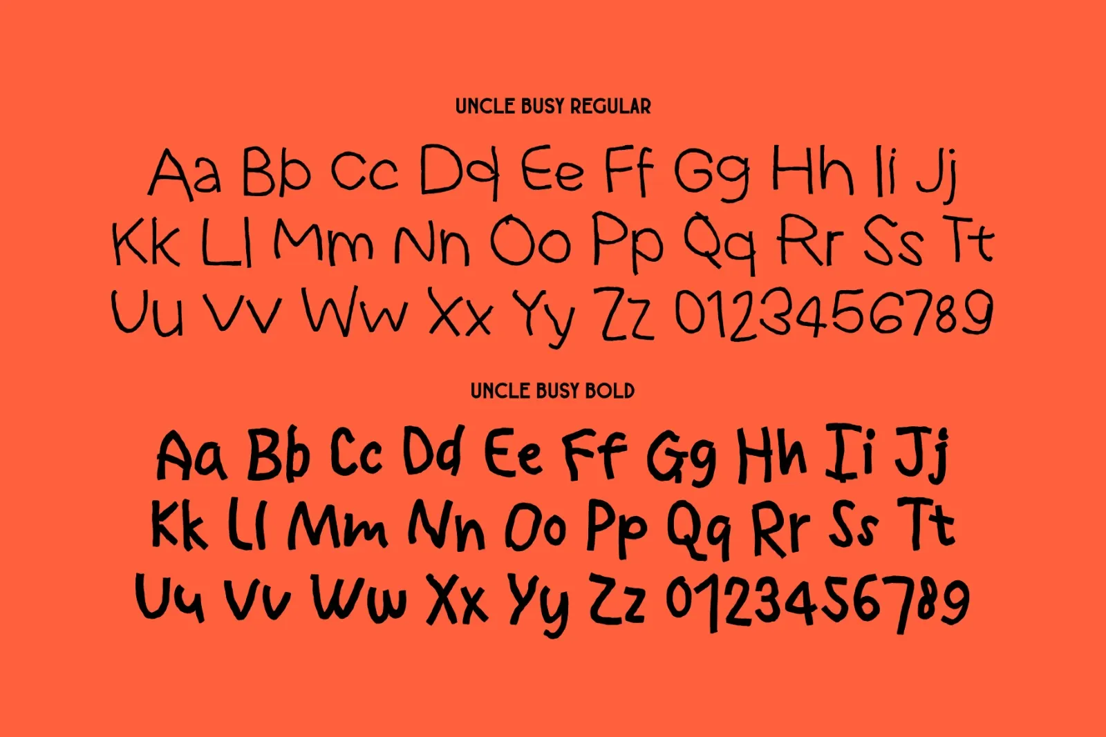 Uncle Busy - Messy Handwritten — image 7