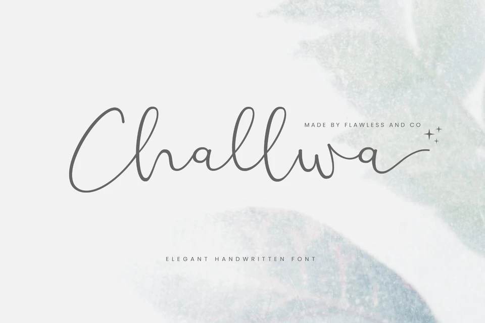 Challwa - Elegant Handwritten Font
