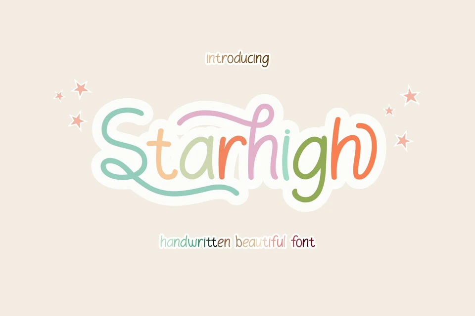 Starhigh - Cute Handwritten Font