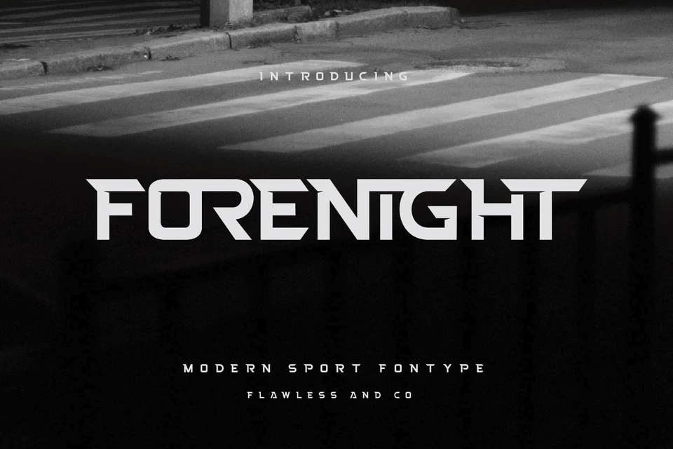 Forenight - Modern Sport Display Font
