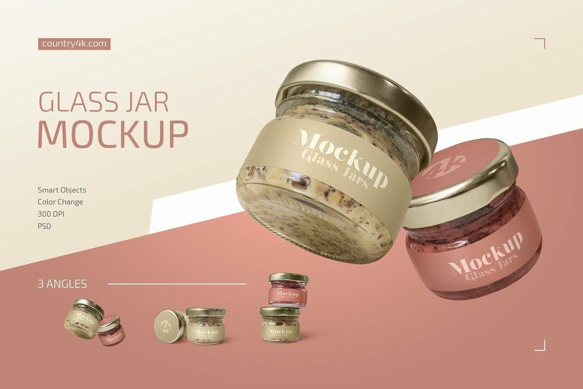 Glass Jars Mockup Set
