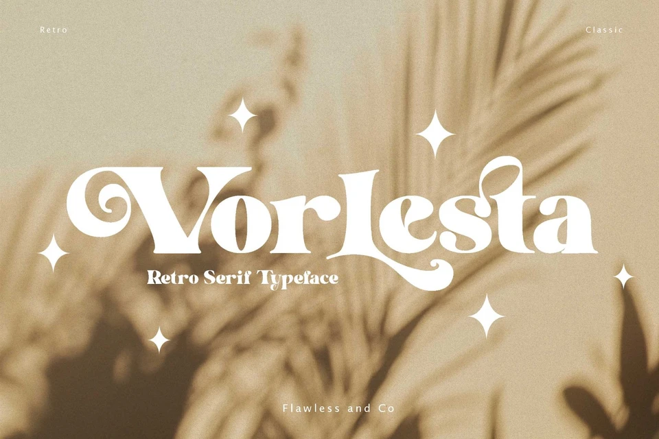 Vorlesta - Beautiful Retro Serif Font