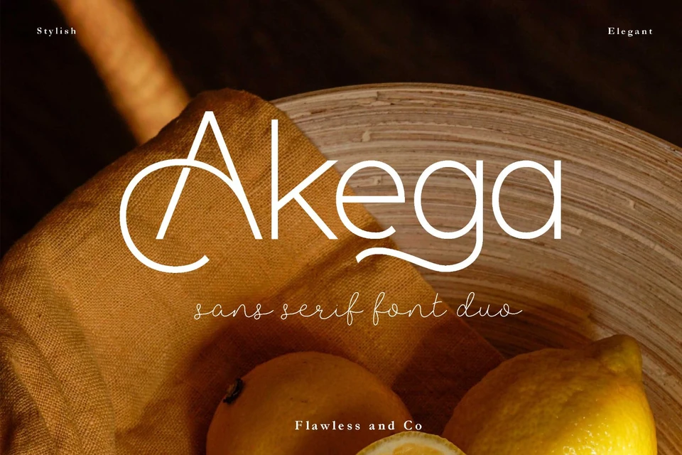 Akega - Sans Script Duo Font