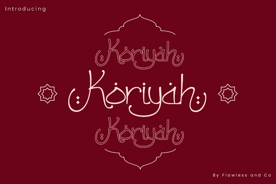 Koriyah - Arabic Display Font